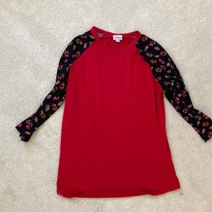 LulaRoe baseball top floral